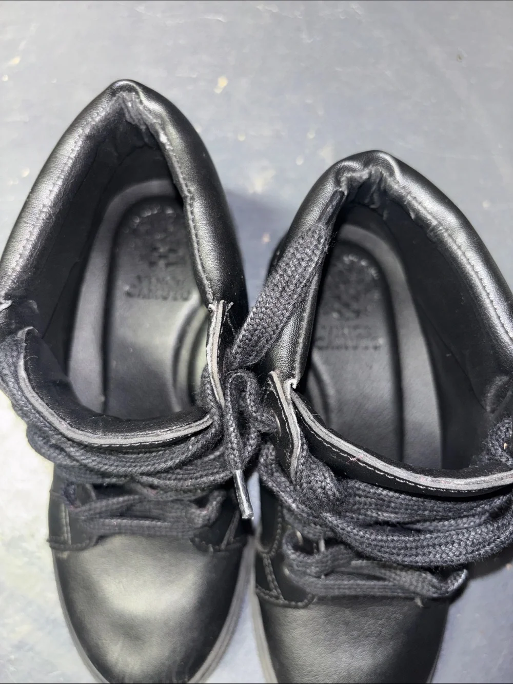 Boy’s Black High-Top Casual Sneakers